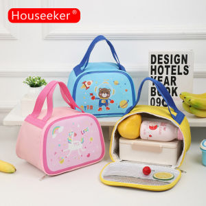 Houseeker dung tích lớn túi đựng bữa trưa dày xách tay túi giữ nhiệt cho các trường học Hộp Ăn Trưa cách nhiệt Cooler Túi Bento container Túi xách