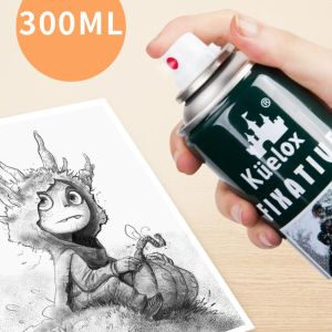 300ML KUELOX Fixative Spray Lukis Drawing Professional Spray Varnish Lukisan Pelindung Lukisan Pensil / Painting
