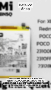 BATERAI HP XIAOMI REDMI 13C - POCO C65 / M6 5G 23100RN82L 2310FPCA4G 23128PC331 BN5Q BN 5Q BN-5Q BATRE BATRAI
