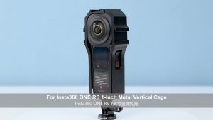 PULUZ Protective Cage Rig Housing Frame Cover with Cold Shoe for Insta360 ONE RS 1-Inch 360 Edition Sports Action Camera