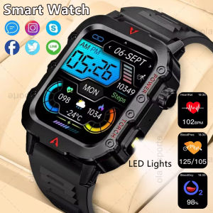 Men Smart Watch GPS Tracker HD Bluetooth Call Health Monitor Smartwatch IP68 Waterproof Sports Watches LED Lamp For Android IOS