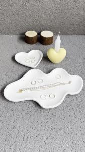 Leaves Shape Tray Silicone Mold Ginkgo Leaf Concrete Casting Mold Jewelry Display Dish Resin Gypsum Crafts Molds