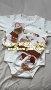 Day One 🍃【 0-3M】 Cotton Long Sleeve One-Piece Bodysuit - Animal Wonderland