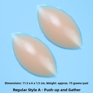 Thickened Silicone Invisible Breast Pads for Bikini Swimsuit Insert Pieces Artificial Breast Enlargement Pad Underwear Cushion
