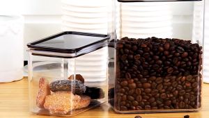 Clear Food Storage Box With SpoonTea Storage ContainersIce Cream Containers Airtight Food Box For Kitchen Pantry