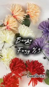 ￼￼BUNGA KRISAN FUZYX3 PREMIUM ARTIFICIAL ARTIFICIAL FLOWER KRISAN  BUNGA KRISAN BUNGA PALSU MURAH BERKUALITAS HOME DECORATION WEDDING DECORATION TANAMAN HIAS