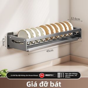 WEIMEIYUAN | Giá Đựng Bát Đĩa Treo Tường Có Khả Năng Thoát Nước