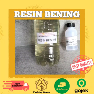 Resin Bening 500Gram (Katalis 30 cc)