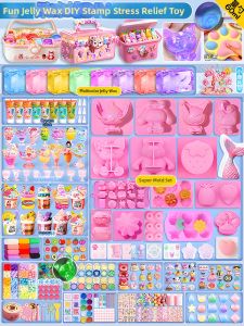 Jelly Wax Squishy DIY Kit Fire Sealing Stamp Set