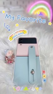 Ốp lưng đai đeo hand trap chống sốc cho Samsung Galaxy Z Flip 3 / Z Flip 4 Flip 5 Flip 6 5G hiệu HOTCASE Wristband Stand Phone Case - chất liệu cao cấp thiết kế thời trang sang trọng có đai đeo tay an toàn - Phân phối bởi Hotphukien