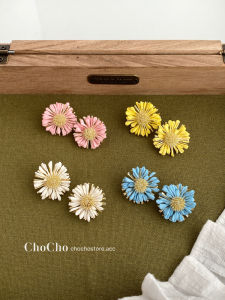 Summer Sunflower Earrings Beach Vacation Style Photo Shoot Fairy Tale Elegant Alloy Geometric Shape Womens Fashion Jewelry