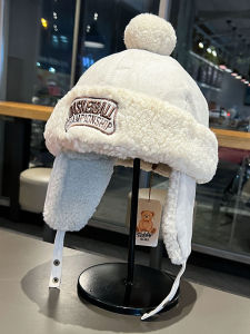 Ushanka Mens and Womens Matching Autumn and Winter Thickened Fleece-lined Warm Earflaps Cap Outdoor Cycling Skiing Pilot Cap