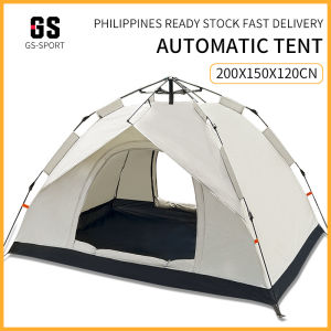Automatic tent outdoor camping tent waterproof 2-3 people tent large family 200x150cm
