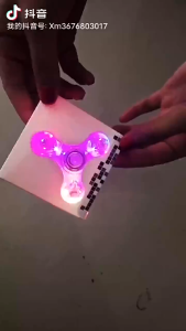 LED Light Fidget Spinner Light Fidget Finger Toy Hand Spinner Stress Reduction Toys For Kids Childrens day Gifts