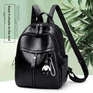 JIFANPAUL | Fashionable Casual Backpack Large Capacity Soft Leather