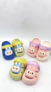 Age 1.5-8Yr Kids Labubu Clogs Sandals Size 18-29 Sandal Selipar Budak by Shoe Factory Malaysia