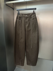 High Waist Straight Leg Dad Jeans Wide Leg Long Trousers Retro Autumn New Style Womens High End European Goods