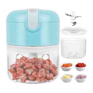 (Ready Stock) Wireless Electric Rechargeable Speedy Mini Food Processor Garlic Mini Chopper 250ml