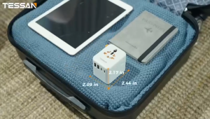 TESSAN Universal Travel Adapter with USB Type C International Travel Adapter Worldwide Adopter Connector Socket European Australia British HongKong Plug Adapter
