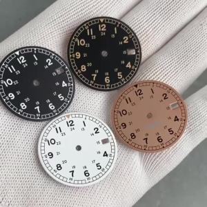 29mm NH35 Pilot Watch Dial MOD Accessories for NH36 NH38 NH70 NH71 NH72 4R35 4R36 for Automatic Men Watch Date Window