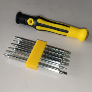 12 In 1 Magnetic Screwdriver Set Cross Flat Shaped Screwdriver Head Multifunctional Precision Handheld Maintenance Tool