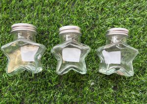 โหลแก้วรูปดาว ขวดแก้ว เล็ก (ถ่ายจากสินค้าจริง)