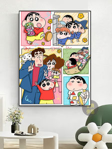 Cartoon Diamond Painting 2025 Mới Đồ Họa Kim Cương Dễ Thương Cho Bé Trai Bút Chì Thủ Công Đồ Họa Kim Cương Toàn Bộ Phòng Khách Phòng Ngủ
