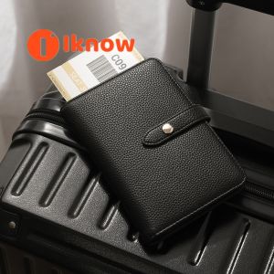 Tôi Biết Đồ giữ tài liệu du lịch chính hãng chặn RFID bằng da Ví đựng hộ chiếu an toàn với chống bảo vệ khỏi trộm cắp