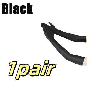 1pair High Elastic Spandex Elbow Finger Gloves Long Womens For Sun Protection Gloves Party Nightclub Wedding Performance Gloves