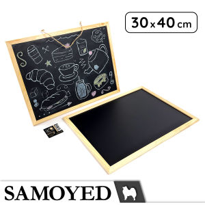 Papan Tulis / Gambar / Kapur / Gantung / Black Writing / Drawing / Display / Decoration / Menu / Chalk Board / Chalkboard / Blackboard Samoyed WRBD-C-LW-3040
