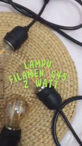 Lampu cafe Bulb LED Filamen Edison Vintage G45 2 Watt 2W 2 W Fitting E27 IBZ