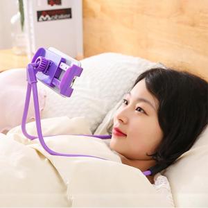 Quality Bedside Phone Holder Watching TV on Bed Tablet Stand Lazy Neck Strap Mobile Phone Bracket Desktop Plastic Clamp