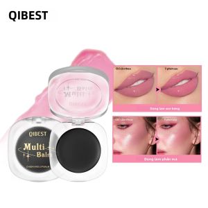Son Dưỡng Môi Và Má QIBEST Black Blush Balm Dưỡng Ẩm Đổi Màu Theo Độ pH Màu Nude Tự Nhiên Lâu Trôi Dễ Sử Dụng Dụng Cụ Trang Điểm.