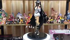 Bandai | 21cm Albedo Action Figures Black Wings Protector PVC Collectible Figure Undead Girl Home Decoration Model Toys For Kid Gift