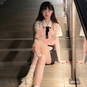 ชุดยูนิฟอร์ม JK สไตล์เกาหลียี่ห้อซัลซ่าซากระโปรงทรงเข้ารูปแบบโช้คเกอร์ชุดกระโปรงรัดสะโพกสไตล์เพรพพี้ชุดเสื้อ JK แบบปรับปรุง