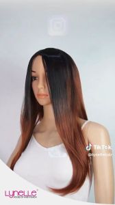 Lynelle Ombre Straight Dark Roots Synthetic Wig