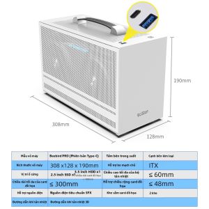 PCCooler | Vỏ Máy Tính Mini ITX Di Động