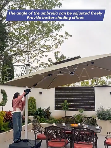 MIST 2.1x2.5M 2.1x2.1MOutdoor Patio Garden Beach Umbrella 4 Ribs For GardenPoolMarketPatio 遮阳伞