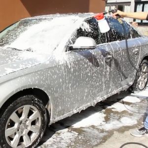 Car Wash Foam Cannon 1L Automotive Foaming Bottle Car Wash Kit Suitable for Daily Family Car Washing and Garden Watering