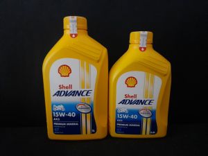 Oli Shell Advance 4T AX5 15W-40 Asli Original Shell