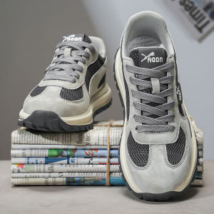 Trendy Mens Sport Shoes Casual Breathable Mountain Climbing Shoes Antiskid Low Top Glue Adhesive Shoe round Toe Flat Heel PVC