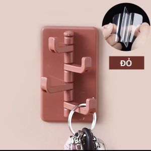 [💥DÁN CỰC CHẮC💥] MÓC TREO ĐỒ  MÓC DÁN TƯỜNG  4 NHÁNH  XOAY 180 ĐỘ HÌNH CÂY THÔNG