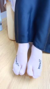 IMAZAN Kaos Kaki Wanita Muslimah Nilon Hijra Series Kaoskaki Jempol Panjang Polos Tebal Elastis