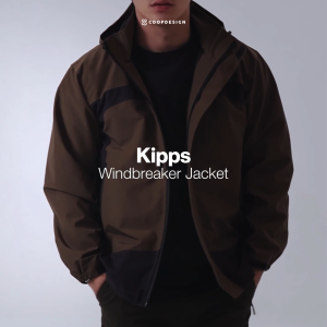 Coop Design - Kipps Jaket Gunung Reguler Windbreaker Taslan Hoodie Pria Parasut Premium
