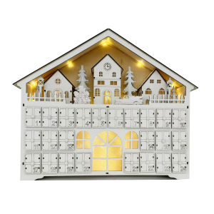 Wooden Christmas Advent Calendar Decorative Ornament 24-Day