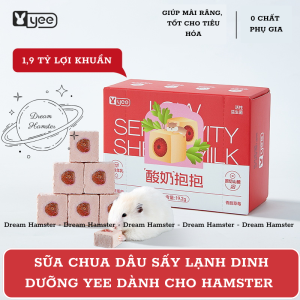 Sữa chua dâu sấy lạnh bổ sung dinh dưỡng men tiêu hóa Yee dành cho hamster