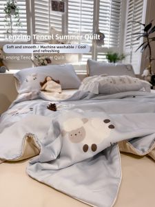 Suxuan | Summer Cartoon Kids Cooling Blanket Ice Silk Soft