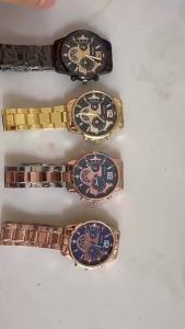 NAICHONG  นาฬิกาโครโนกราฟสำหรับผู้ชายสุดหรูของ HelloBabyU พร้อมจอแสดงไฟกลางคืนและแสดงวันที่ นาฬิกาโครโนกราฟหรูสำหรับผู้ชายพร้อมแสดงไฟกลางคืนและวันที่