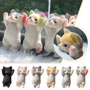 Kawaii Cat Squeeze Toys TPR Cat 3D Pinch Toys Super Cute Stress Relieving Toy Doll Relaxing Toy Kids Gifts