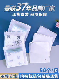 Matte Plastic Zipper Bag Underwear Self Sealing Storage Small Size Transparent Packaging Bag for Clothing Fashion Accessories